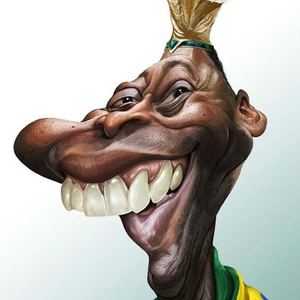  Pele by Arash Foroughi-Iran/best caricature-2014