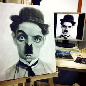 Chaplin by Tae Soo Kim-Korea/best caricature-2014