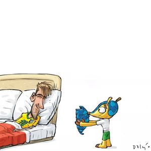 Neymar by Dalcio Machado-Brazil/Best Caricature-2014