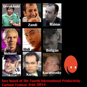 Jury panel of The Forth International Productivity Cartoon Festival/Iran 2014