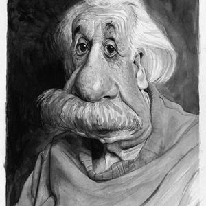 Albert Einstein by Marvin Lorenz /Best Caricature-2013