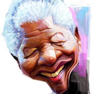 in Memorial of Nelson Mandela(1918-2013) by Shahab Jafarnejad -Iran/best caricature-2013