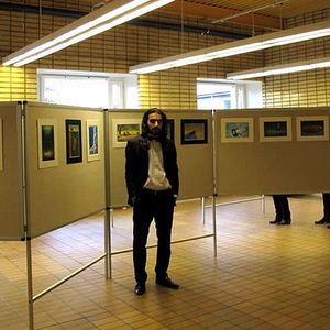 Pictorial Report of the Exhibition of Cartoon about Disability by Mahmoud Azadnia from Iran In Sweden/ 2012