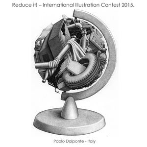  international Cartoon & illustration contest with the theme „Reduce it!