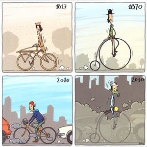 Gallery of Cartoons by World Cartoonists about Bicycle