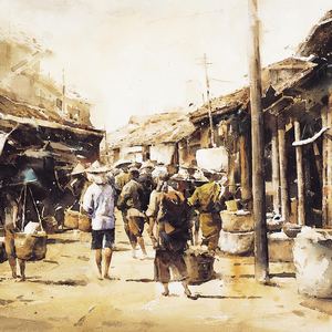Gallery of watercolor painting by Hsieh Ming Chang - China