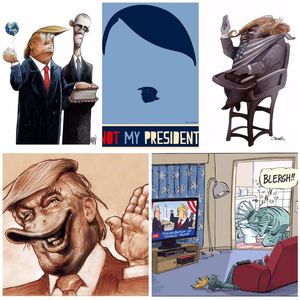 Gallery of International political cartoon about Trump