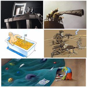 Gallery Of Best Cartoons of Iranian and Foreign Artists